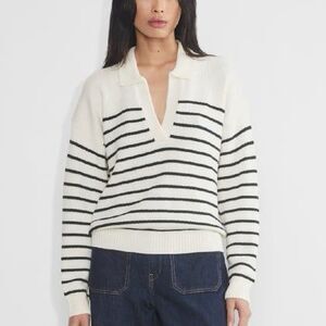Old Navy nautical striped collared sweater